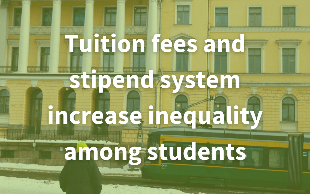 Tuition fees and stipend system increase inequality among students