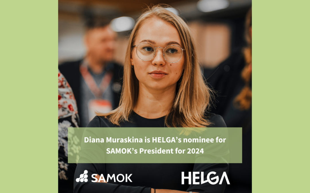 Haaga-Helia Student Union Helga proposes Diana Muraskina as SAMOK’s President of the Board for 2024