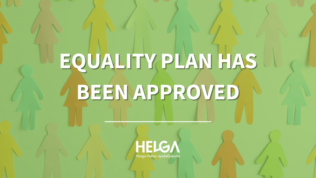 PHOTO: Different shape and colored paper characters
TEXT: Equality plan has been approved