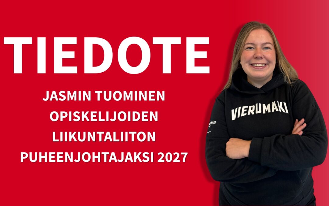 Jasmin Tuominen Opiskelijoiden Liikuntaliiton puheenjohtajaksi 2027