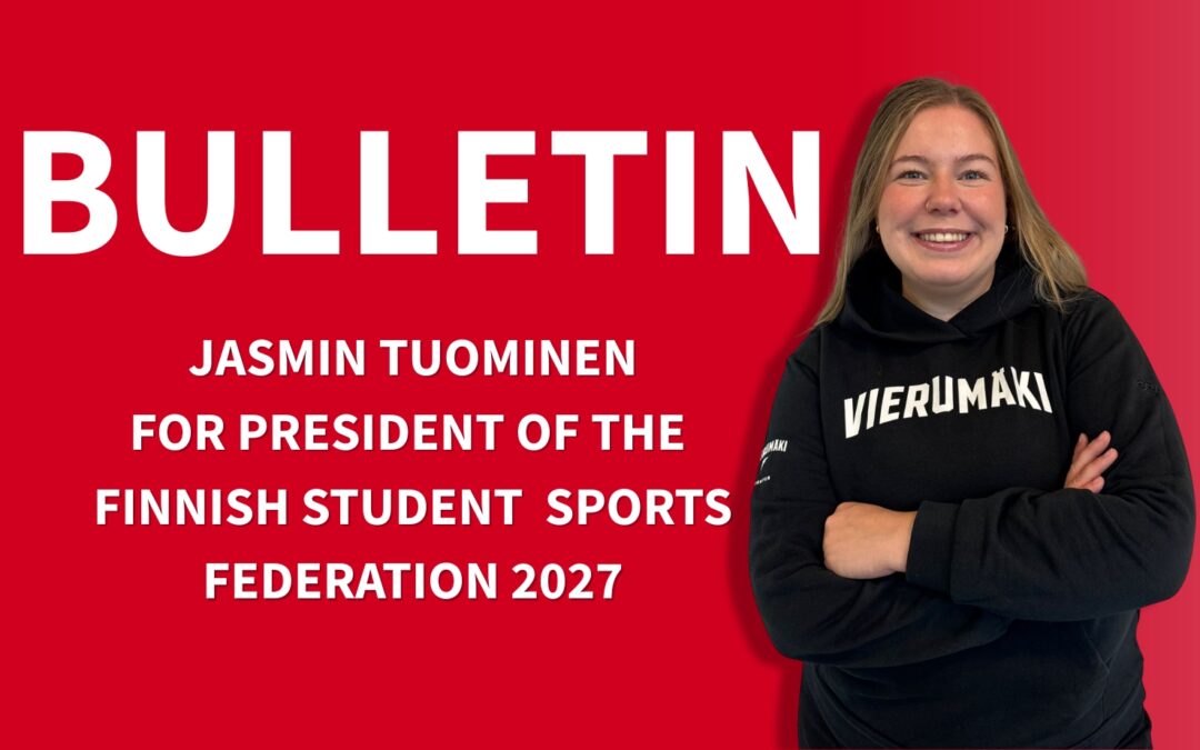 Jasmin Tuominen For President Of The  Finnish Student  Sports Federation 2027